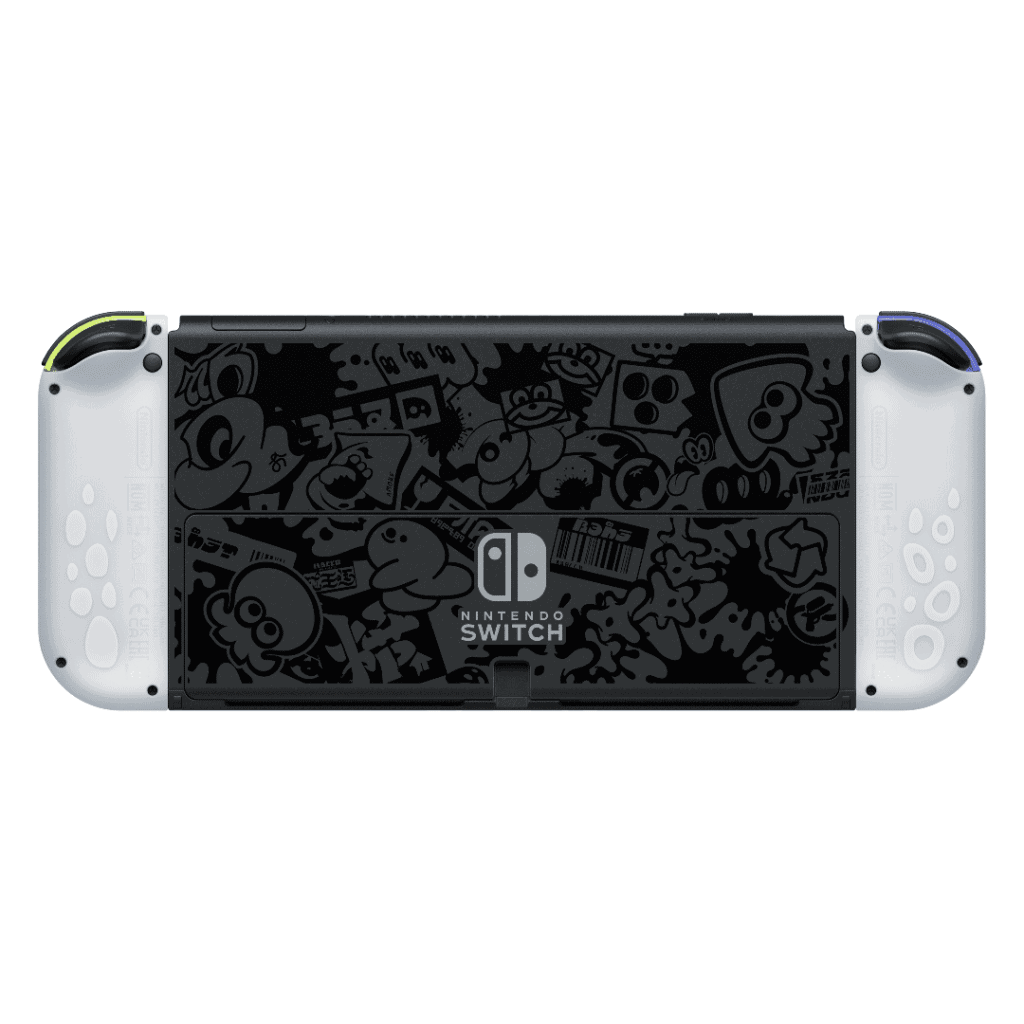 Nintendo Switch OLED Splatoon 3 Edition Traseira