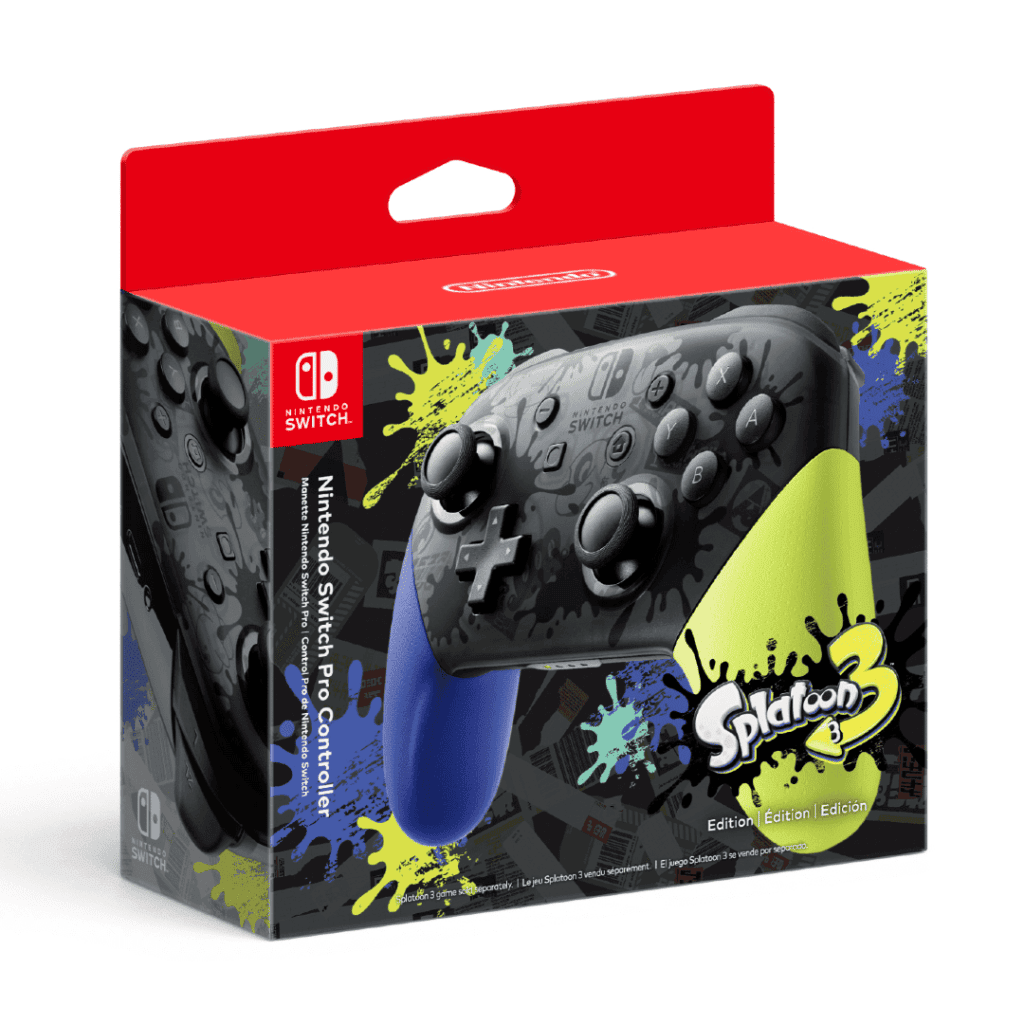 Nintendo Switch Pro Controller Splatoon 3 Edition Caixa