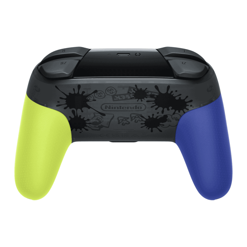 Nintendo Switch Pro Controller Splatoon 3 Edition Traseira
