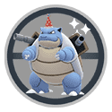 Blastoise com chapéu de festa